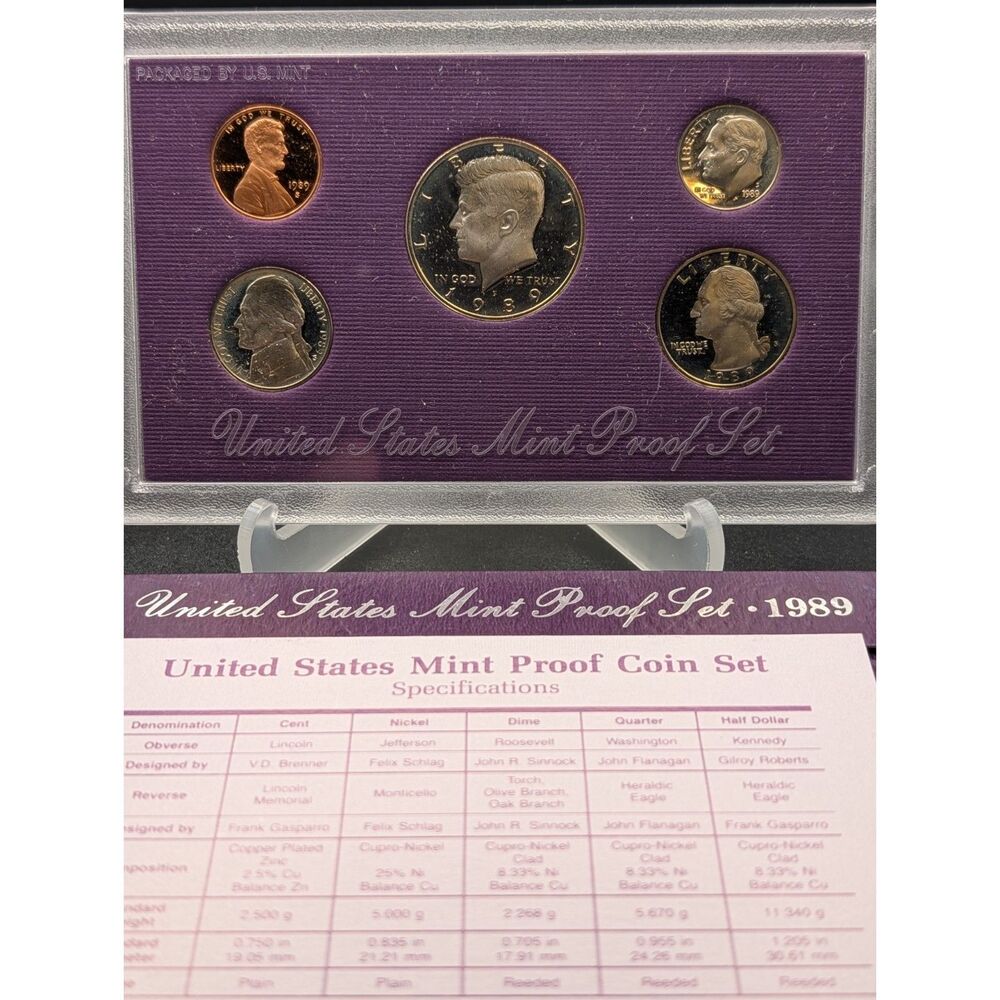 1989 U.S. Mint Proof Set — OGP w/ COA